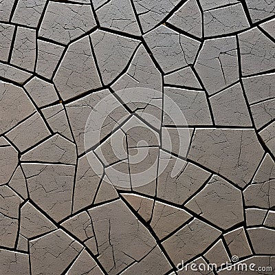 1629 Cracked Stone Texture: A textured and weathered background featuring a cracked stone texture with weathered patterns, addin Stock Photo