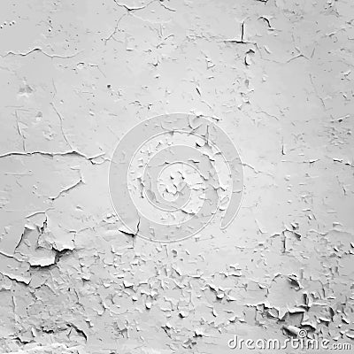 Cracked stucco wall texture Vector Illustration