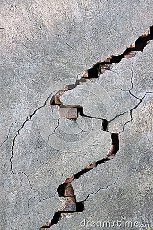 Cracked Wall Stock Photo