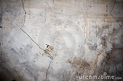 Cracked Wall Surface Stock Photo