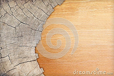 Cracked wood board, texture Stock Photo