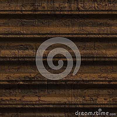 Cracked wood (Seamless texture) Cartoon Illustration