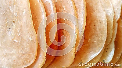Crackers made from a dough of tapioca flour and finely ground shrimp with spices and flavor enhancers Stock Photo