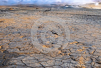 Crackled Earth Stock Photo