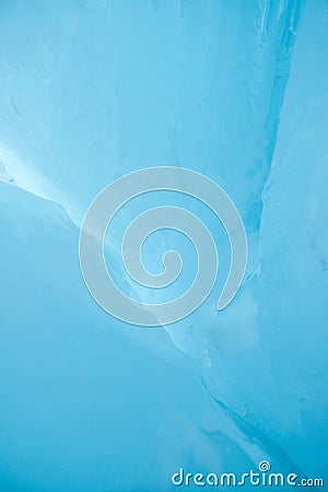 Cracks and bubbles in the ice of Lake Baikal Stock Photo