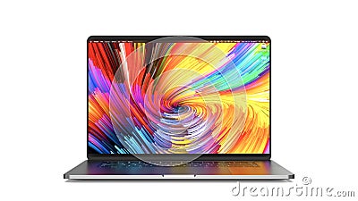 MacBook Pro a new version OS for Mac of the laptop from Apple. Editorial Stock Photo