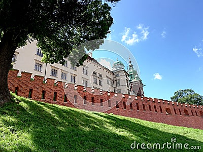 Cracow. Wawel Royal Castle. A beautiful landscape. Stock Photo