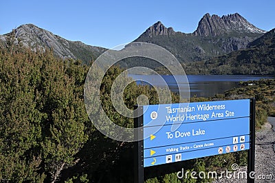 Cradle Mountain-Lake St Clair National Park Tasmania Australia Editorial Stock Photo