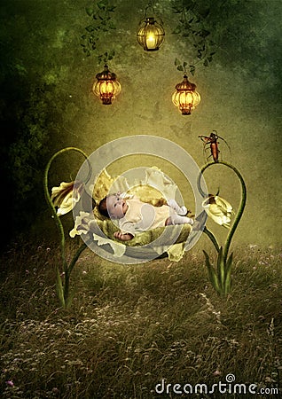 Cradle Song Stock Photo