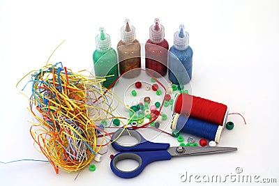 Craft assortment Stock Photo