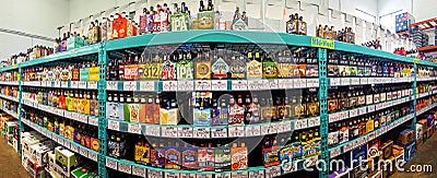 Craft beer aisle in a Bottle King store Editorial Stock Photo