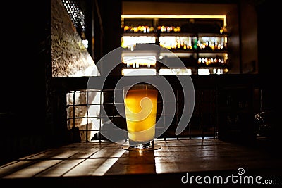 Craft Beer in Bar Stock Photo