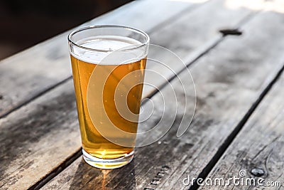 Craft Beer Glass Stock Photo