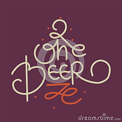 Craft beer logo- vector illustration, emblem brewery design on texture background. Vector Illustration