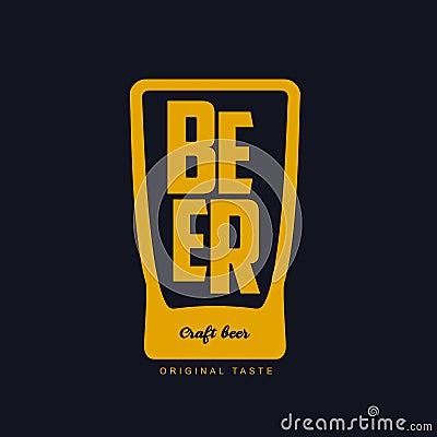 Craft beer logo Stock Photo