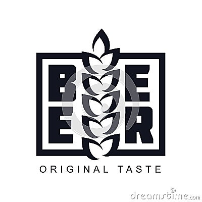 Craft beer logo Stock Photo