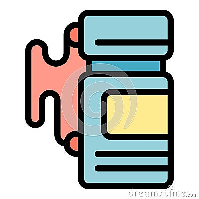 Craft studio bottle icon vector flat Vector Illustration