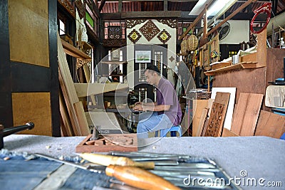 Craft Village, Jalan Conlay Editorial Stock Photo