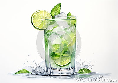 Crafting a Refreshing Mule: A Vector Guide to Realistic Glass Po Cartoon Illustration