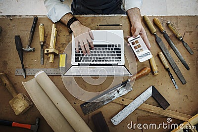 Craftsman Profession Occupation Pursuit Skilled Concept Stock Photo