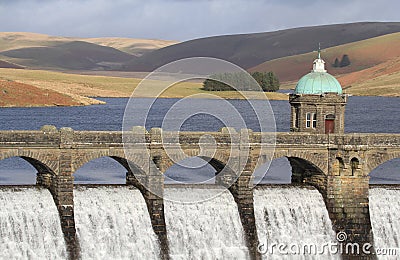 Craig Goch dam in the Elan Valley Stock Photo