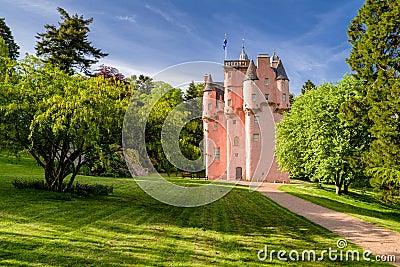 Craigievar castle in Scotland Stock Photo