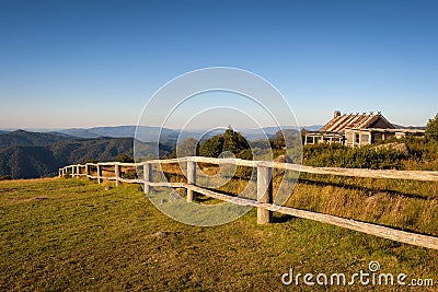 Craigs Hut in the Victorian Alps, Australia Stock Photo