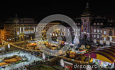 Craiova in Christmas days Editorial Stock Photo