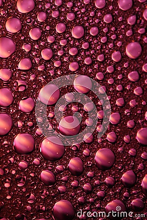 Cranberry bubbles close-up Stock Photo