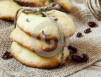 Cranberry Cookies Stock Photo