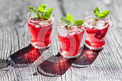 Cranberry drinks Stock Photo