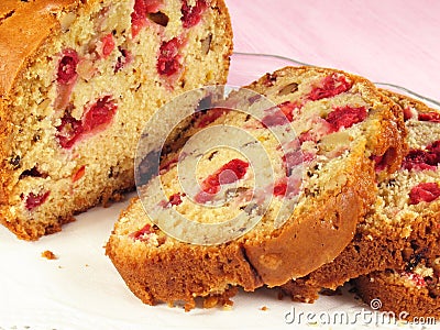 Cranberry Nut Bread Stock Photo