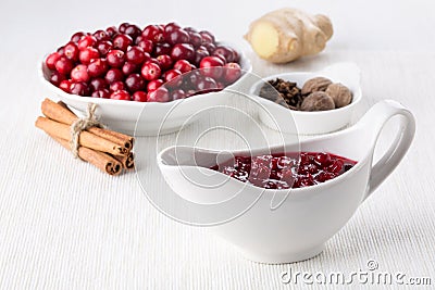 Cranberry sauce Stock Photo