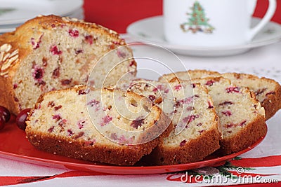 Cranberry Sweet Bread Stock Photo