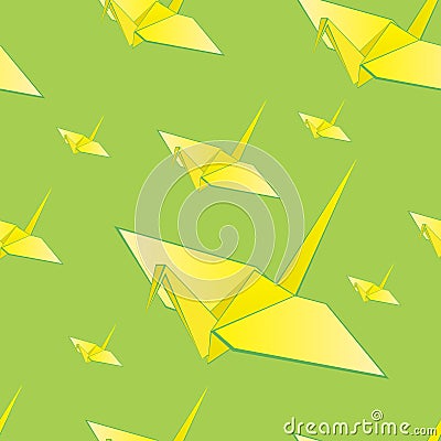 Crane bird pattern Stock Photo