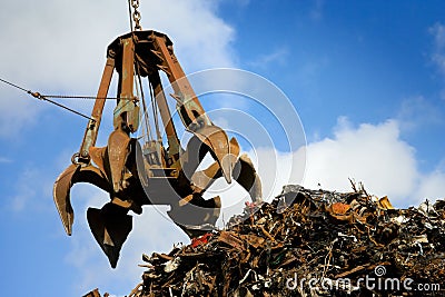 Crane grabber Stock Photo