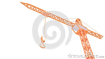 Crane with hook Stock Photo