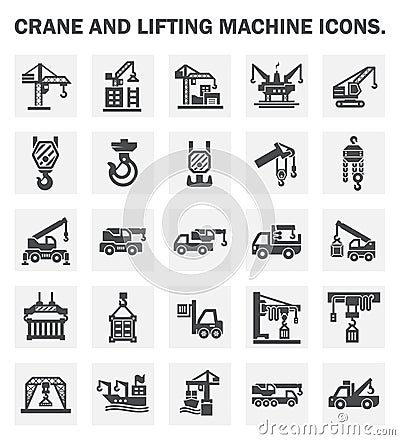 Crane icons Vector Illustration