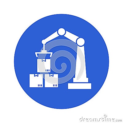 Crane lifter Vector Icon which can easily modify or edit Vector Illustration
