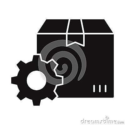 Shipping settings Vector Icon which can easily modify or edit Vector Illustration