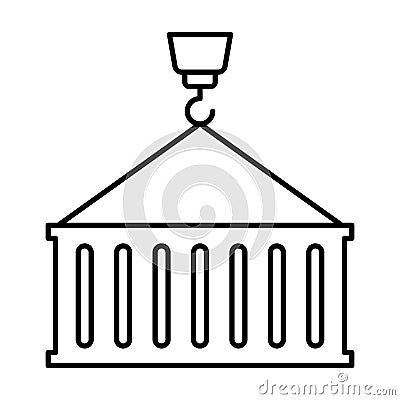 Crane load Glyph Style vector icon which can easily modify or edit Vector Illustration