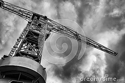 Crane NDSM dock, Amsterdam Noord, Nederland Stock Photo