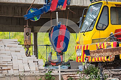 Cranes in construction sites.Thailand Stock Photo