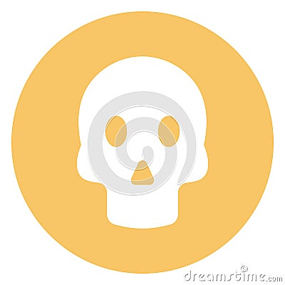 Cranium Isolated Vector icon which can easily modify or edit Vector Illustration