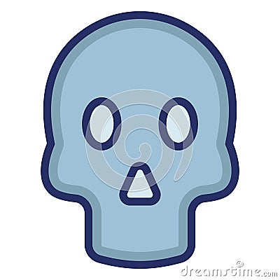 Cranium Isolated Vector icon which can easily modify or edit Vector Illustration