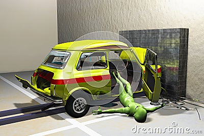 Crash Test Stock Photo