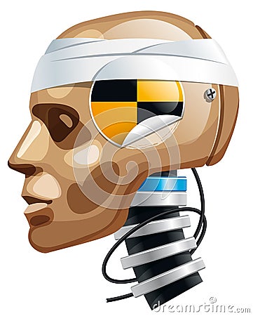 Crash test dummy Vector Illustration