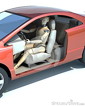 Crash test dummy Stock Photo