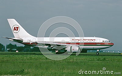 Crashed 1-30-2000 Kenya Airways Airbus A310 5Y-BEN CN 426 Editorial Stock Photo