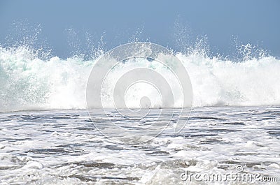 Crashing Pacific Ocean Wave Stock Photo